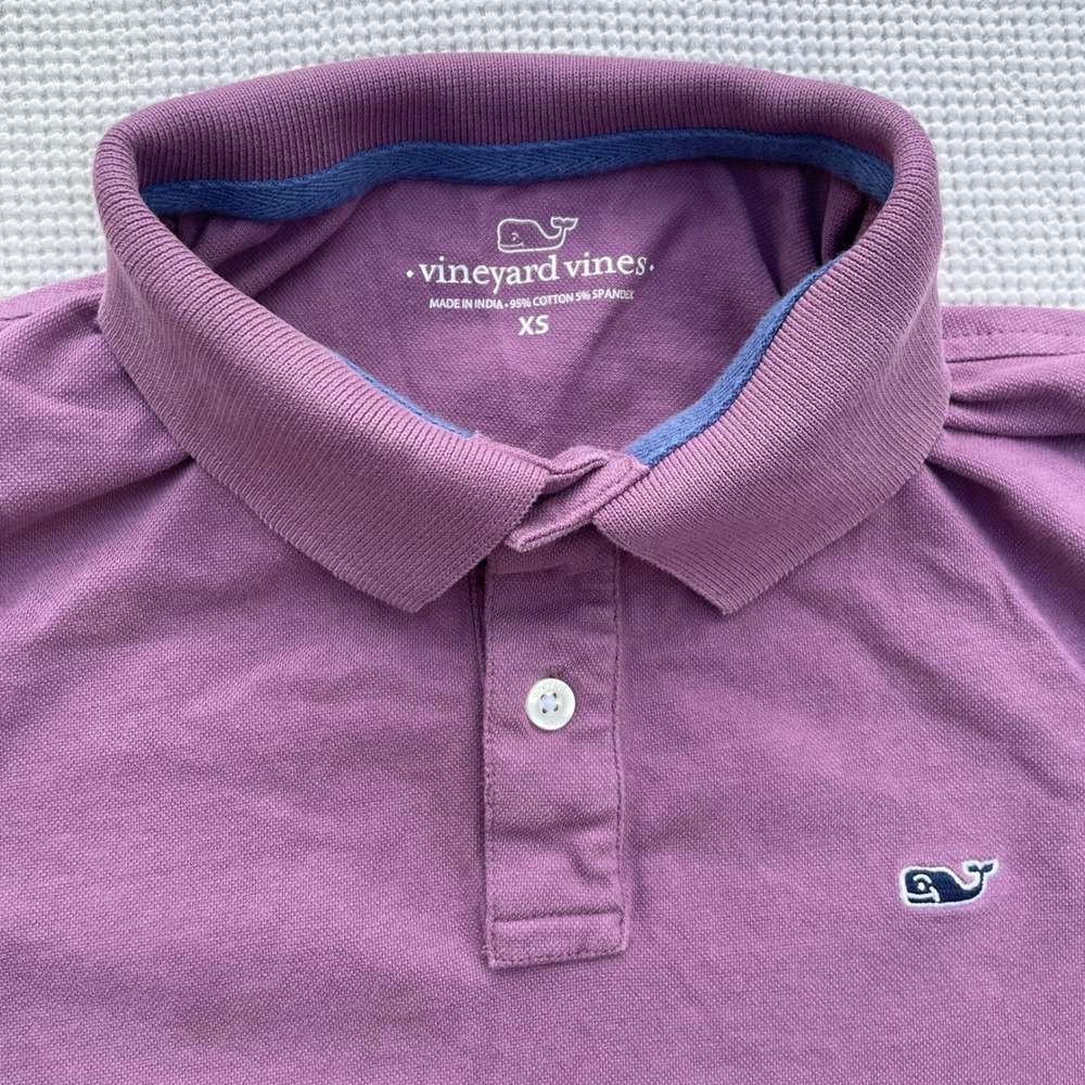 Vineyard Vines Polo Shirt Mens XS Purple Embroidered Logo